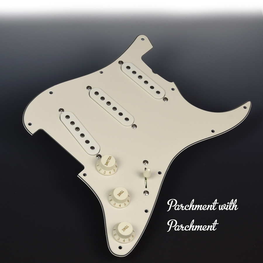 PreWired Parchment Pickguard Charles Guitars