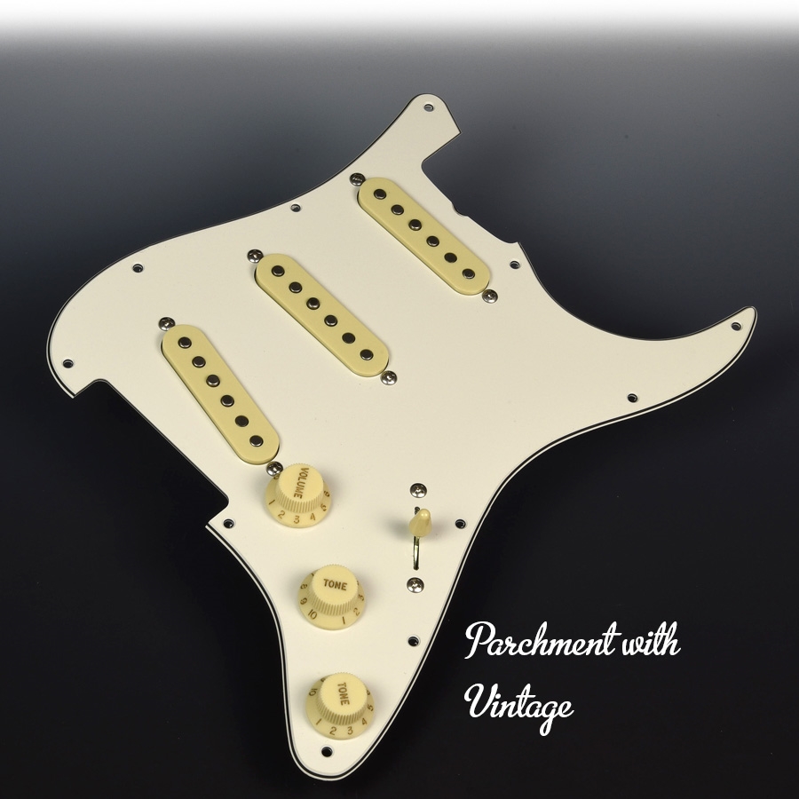 PreWired Parchment Pickguard Charles Guitars