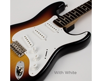 S Type 50's 1 Ply White Pickguard 8 Hole