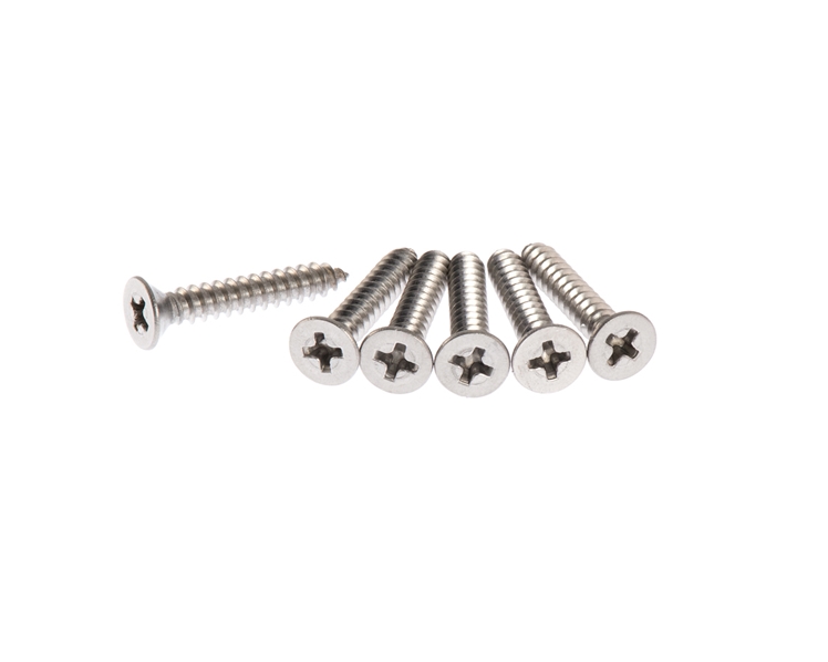 Strat American Standard Hard Tail Bridge Screws in Natural Stainless Steel