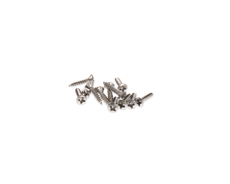 Gibson Style Pickguard backplate Screws in Natural Stainless Steel