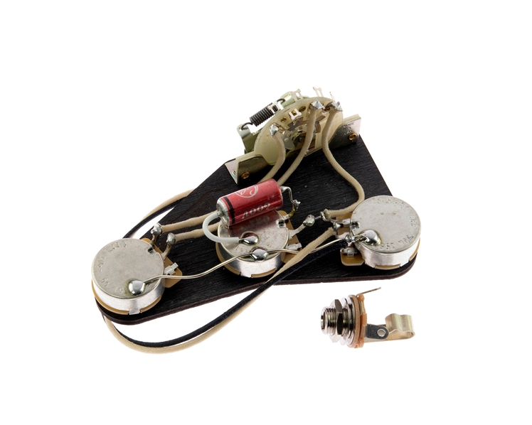 Pre-Wired Premium Vintage Paper in Oil Strat Blender Upgrade Kit