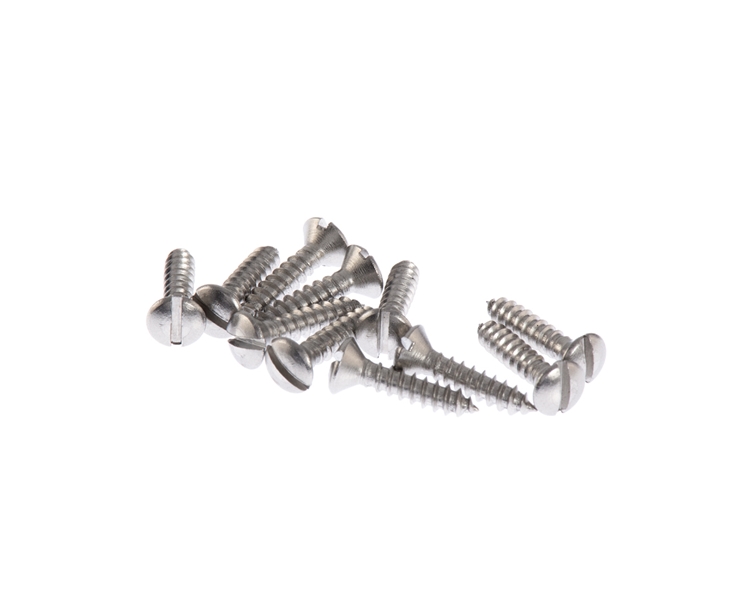 Pickguard Screws Slotted Stainless Steel