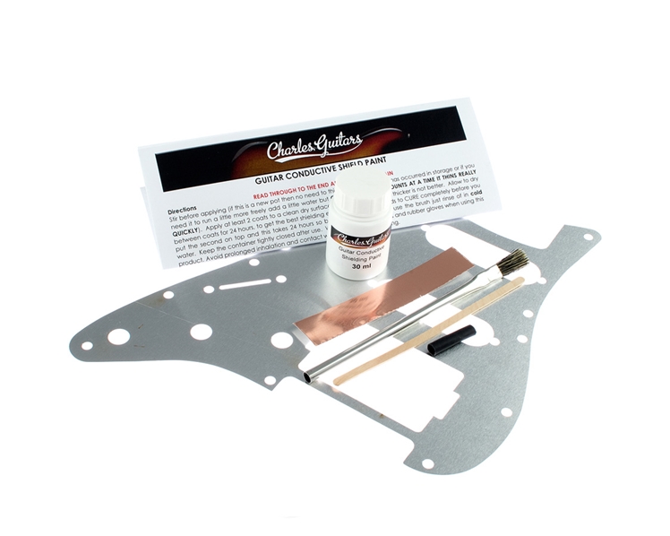 Guitar Conductive Shielding Paint with Full Aluminium Shield HSS