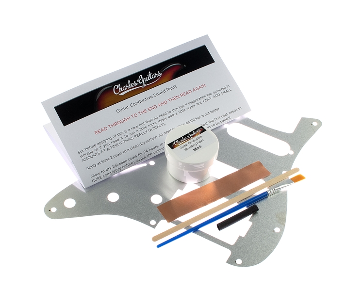 Guitar Conductive Shielding Paint with Full Aluminium Shield HSS