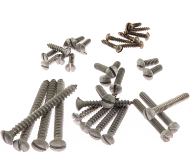 Aged Callaham Slotted Head Stainless Steel Screw Set