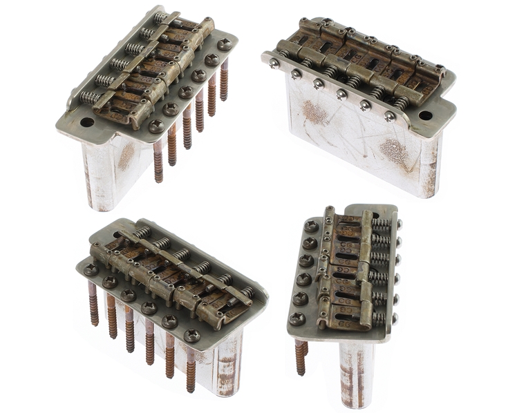 Callaham Vintage Strat Bridge Kit EX Aged Finish Charles Guitars