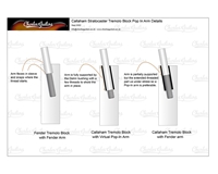 Callaham Vintage Strat Bridge Kit, LEFT HANDED 