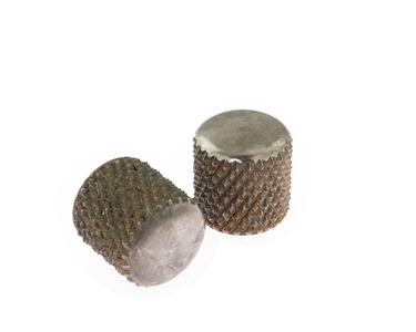 Callaham Tele Broadcaster 50's Domed Heavy Knurled Knobs (Pair) Aged