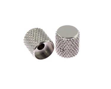 Callaham Tele Knobs, Barrel, Heavy Knurl (pair)