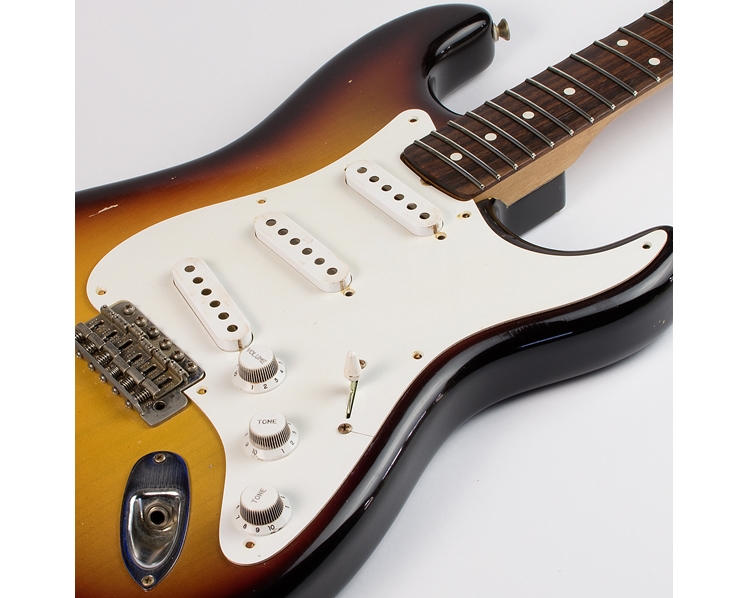 Vintage Relic Aged White Small Numbers Knob Set Charles Guitars