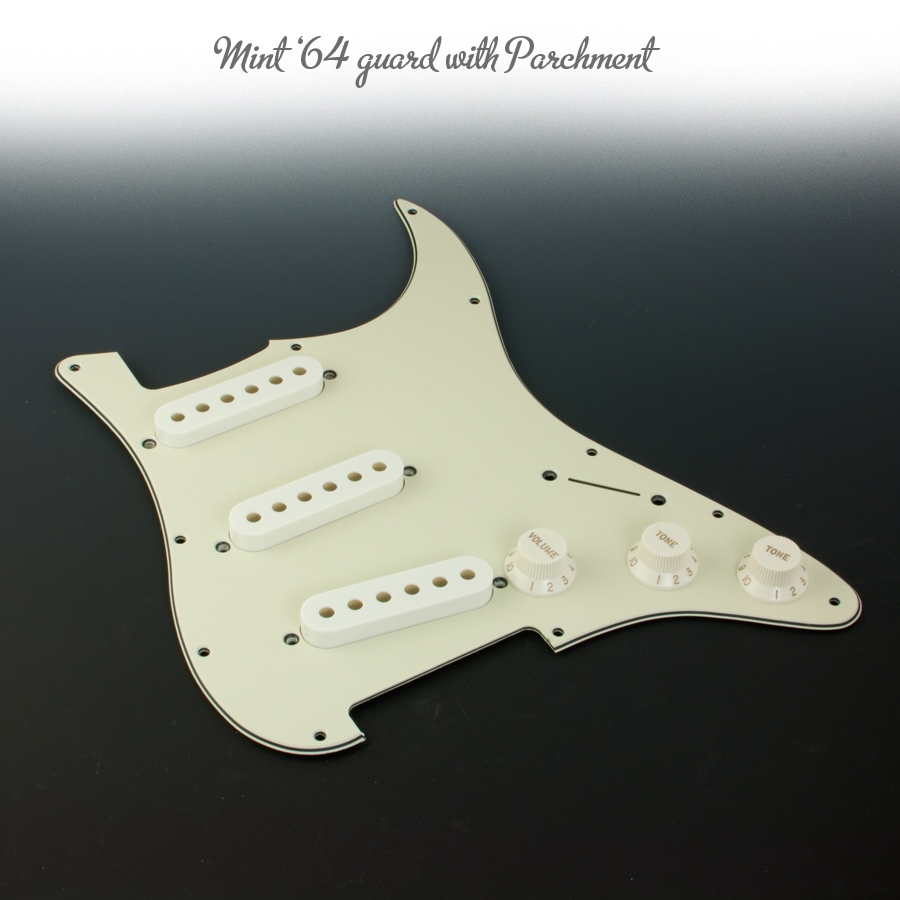 S Type Parchment Pickup Covers Set Charles Guitars