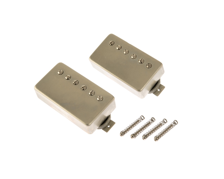 Lindy Fralin PAF Humbucking Pickups, Raw Nickel Covers