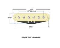 Lindy Fralin Blues Special Pickups Hybrid Stagger Base Plate