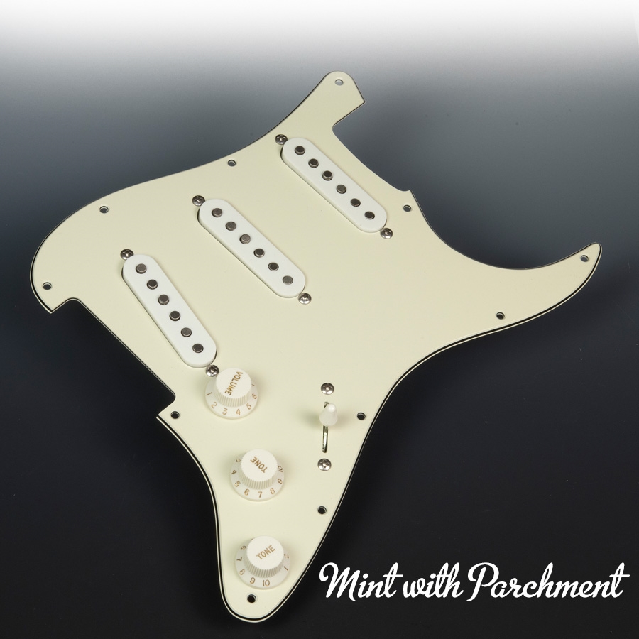 PreWired Mint Green Pickguard Charles Guitars