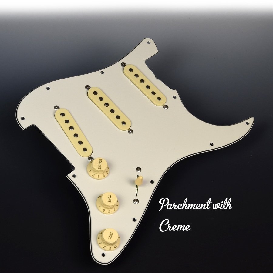 PreWired Parchment Pickguard Charles Guitars
