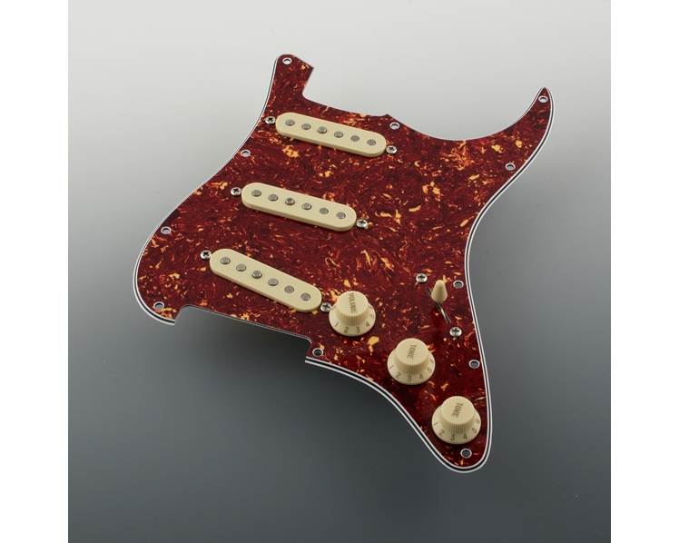 Pre-Wired Red Tortoise Pickguard