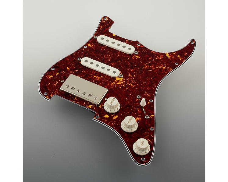 Pre-Wired HSS Red Tortoise Pickguard 