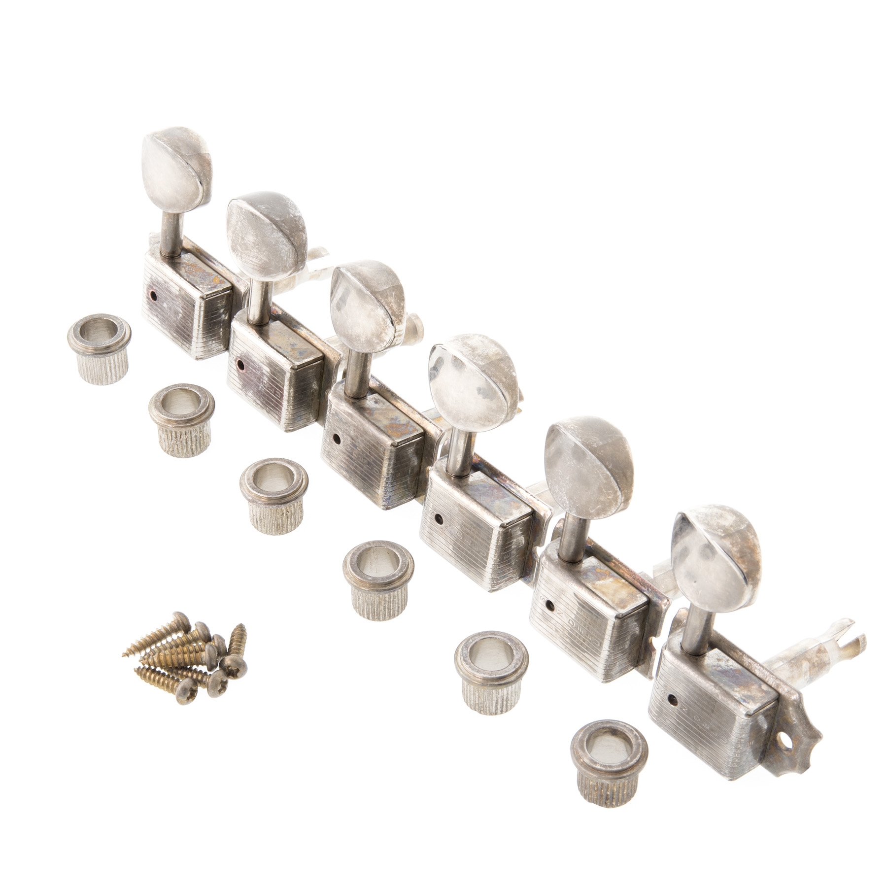 Vintage Relic Kluson 6 In Line Set Of Tuners Single Line Charles Guitars