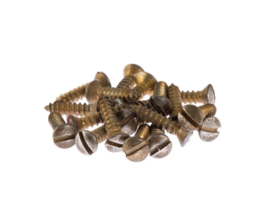 screws aged fend pickguard slot