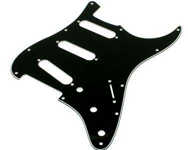 S Type '62 Black-White-Black Pickguard