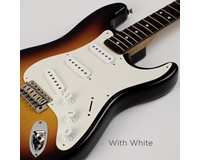 S Type 50's 1 Ply Vintage White Pickguard 8 Hole