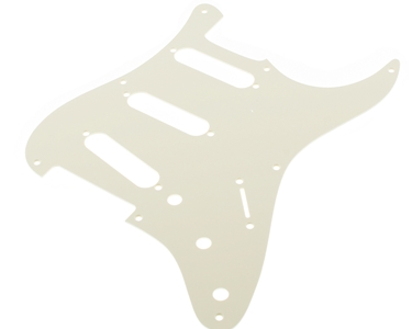 S Type 50's 1 Ply Vintage White Pickguard 8 Hole