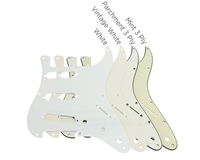 S Type 50's 1 Ply White Pickguard 8 Hole