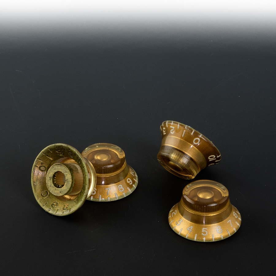 Vintage Relic Gold Top Hat Knobs (Set of 4 or 2) Charles Guitars