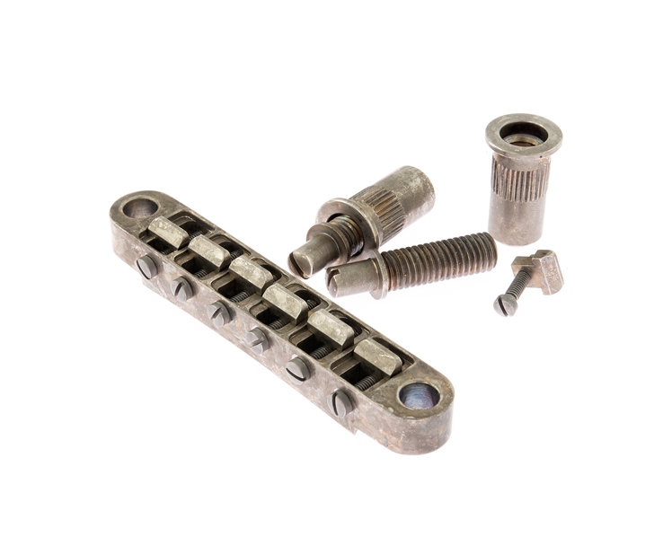 ABM 2506N Bell Brass Big Stud Epiphone De Shined Nickel Bridge Kit