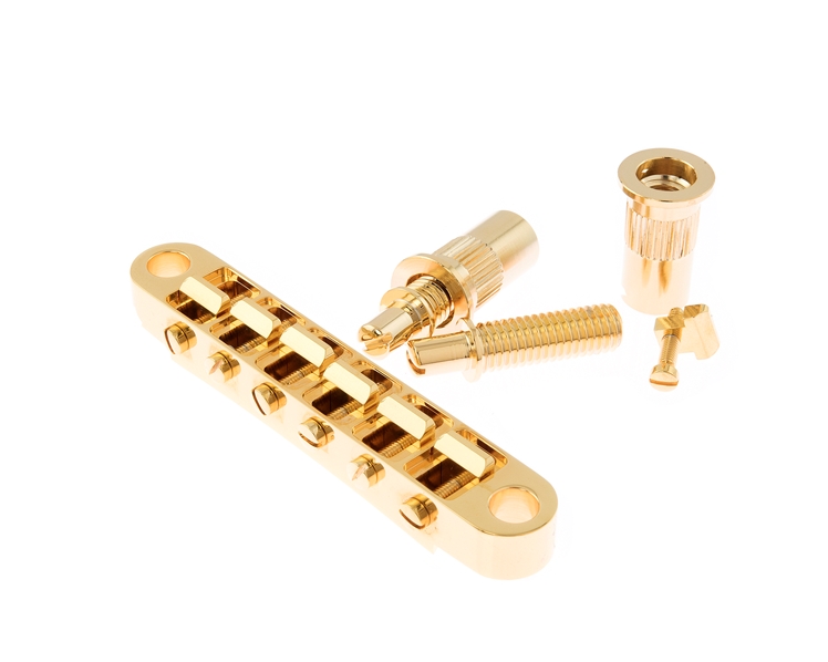 ABM 2506G Bell Brass Big Stud Epiphone Gold Bridge Kit