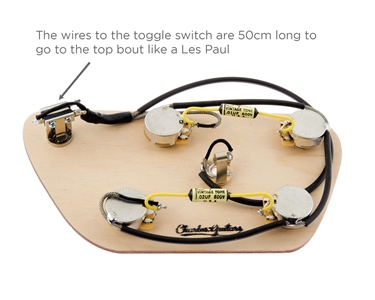 Archtop Guitar Pre-Wired Jupiter Balanced Tone Kit