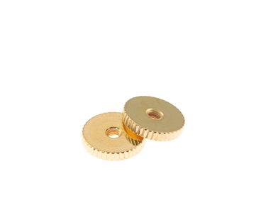 ABR-1 Thumbwheel Steel Coarse Knurl Gold