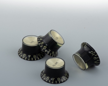 CAB Reflector Knob Black with Gold Top