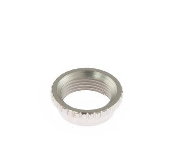 Deep Thread Coarse Knurled Nut for Switchcraft Toggle Nickel