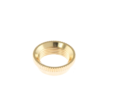 Deep Thread Fine Knurled Nut for Switchcraft Toggle Gold