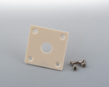 50's Square Bone White Jack Plate