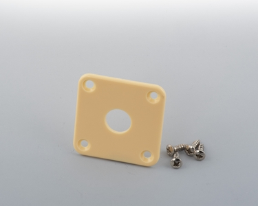 50's Style Square Ivory Jack Plate