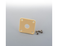 50's Style Rounded Ivory Jack Plate