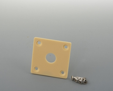 50's Style Square Ivory Jack Plate