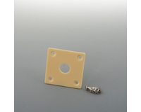 50's Style Square Ivory Jack Plate