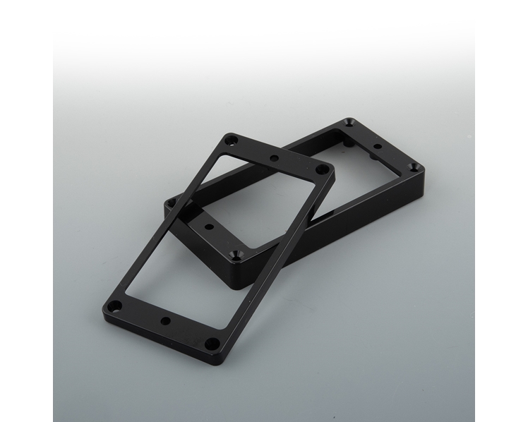 Humbucker Mounting Rings Black Flat or Curved