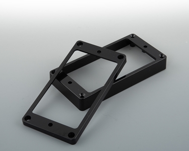 Humbucker Mounting Rings Black Flat or Curved