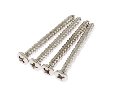 Neck PLate Screws in Nickel Plate