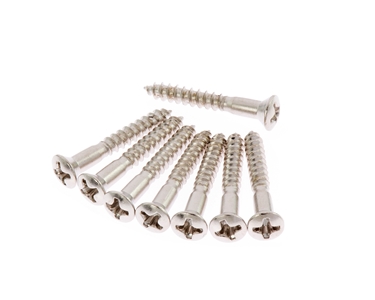 Strat/Tele Strap Button Fixed Bridge Screws in Nickel Plate