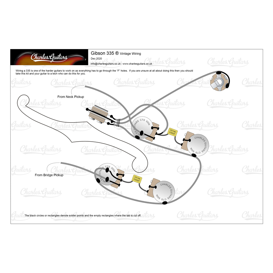 Gibson 335 2 Conductor 50's Wiring