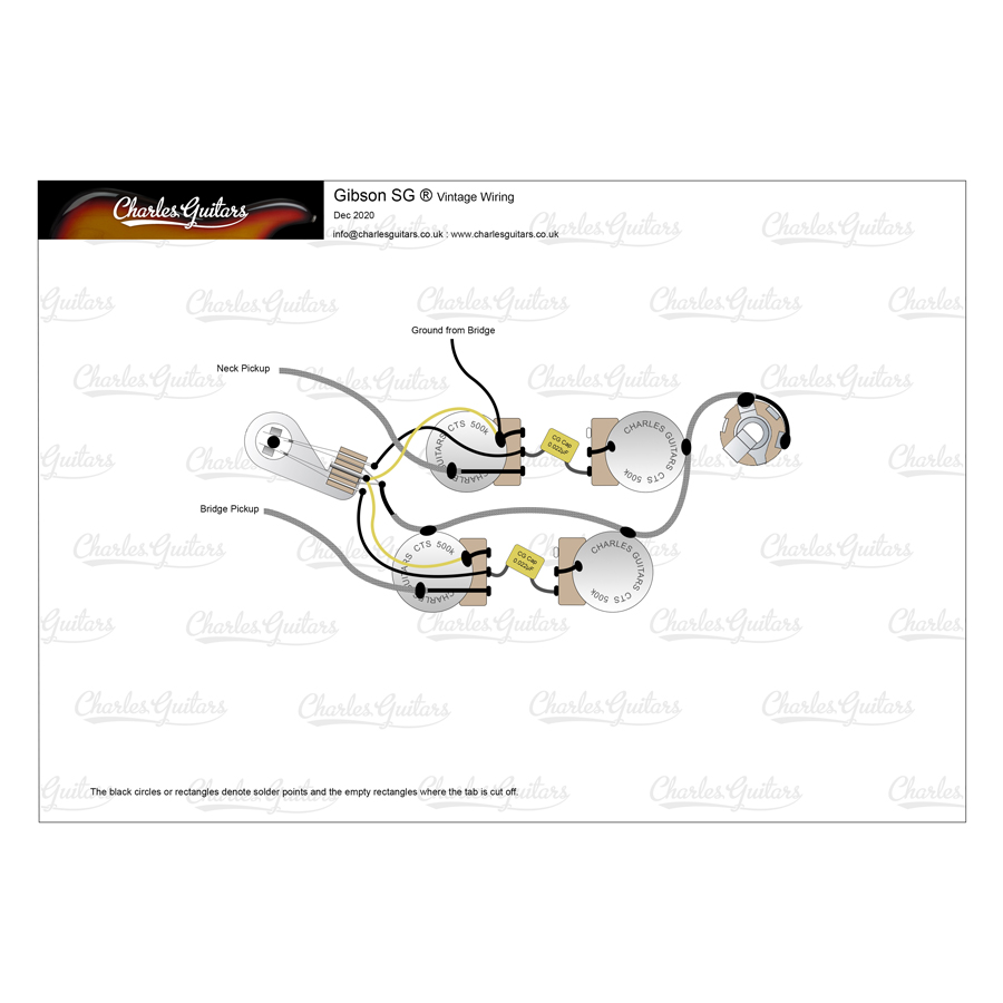 Gibson SG 2 Conductor 50's Wiring