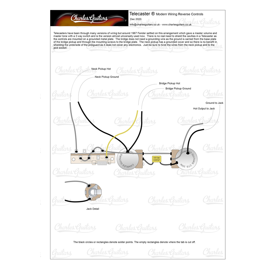 Tele 3 Way Reverse Standard Wiring