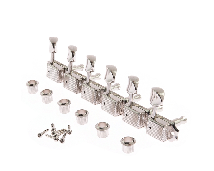 Gotoh 6 In Line Vintage Style No Logo Tuners Nickel