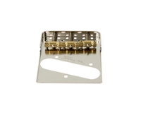 Gotoh Tele Bridge Nickel with Cut Away "In Tune" Brass Saddles BS-TC1SN